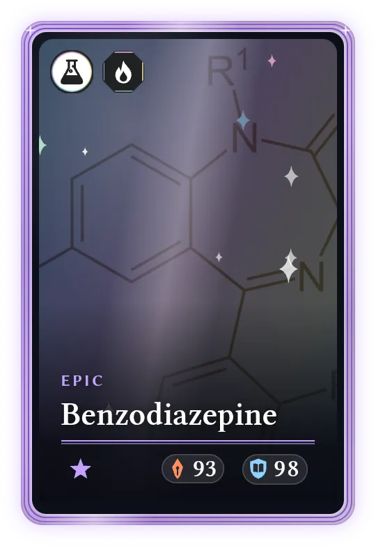 Benzodiazepine, Epic, ATK 93, DEF 98
