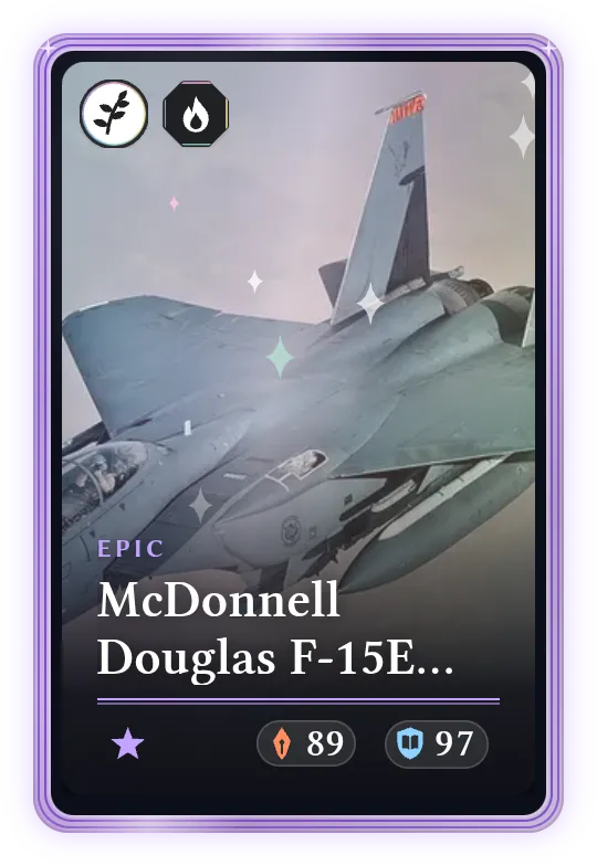 McDonnell Douglas F-15E Strike Eagle, Epic, ATK 89, DEF 97
