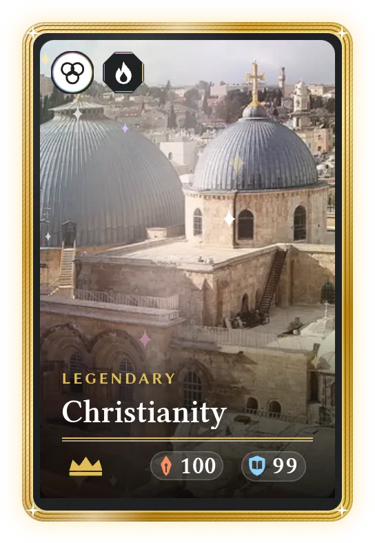 Christianity, Legendary, ATK 100, DEF 99