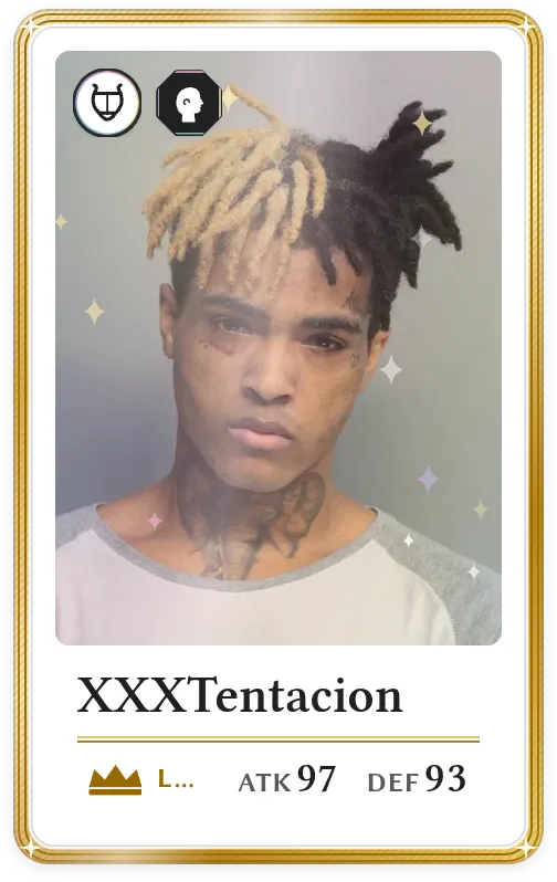 XXXTentacion, Legendary, ATK 97, DEF 93