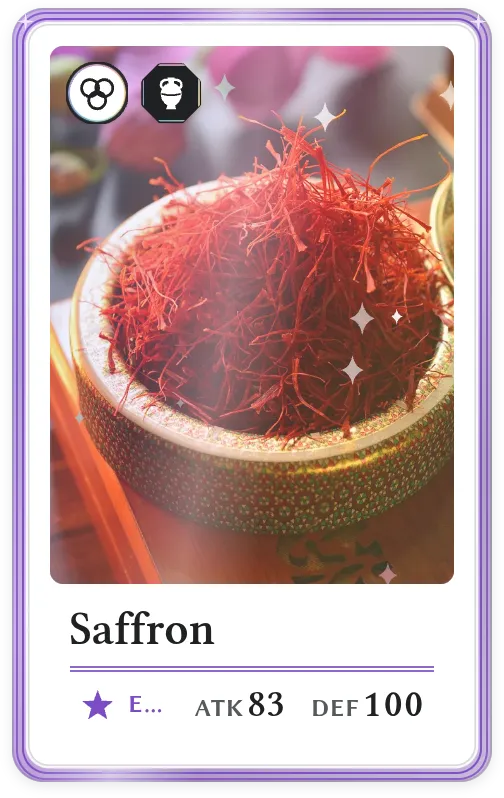 Saffron, Epic, ATK 83, DEF 100