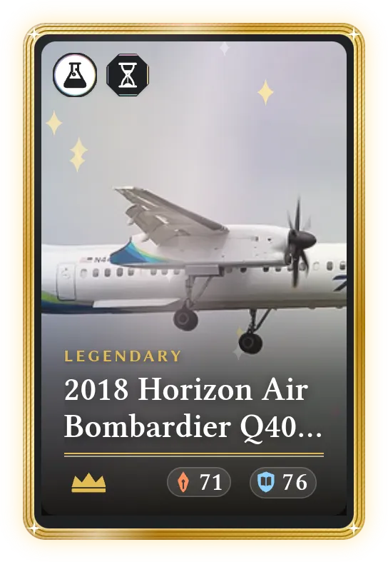 2018 Horizon Air Bombardier Q400 incident, Legendary, ATK 71, DEF 76