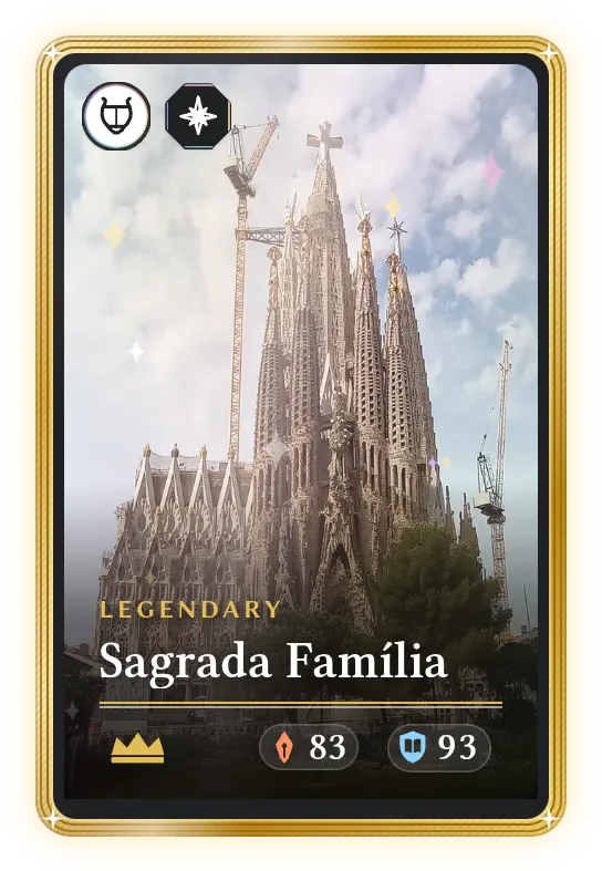 Sagrada Família, Legendary, ATK 83, DEF 93