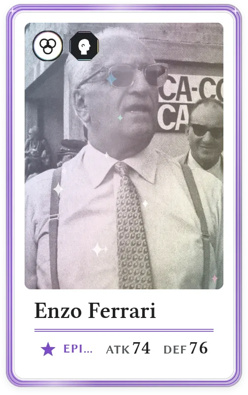 Enzo Ferrari, Epic, ATK 74, DEF 76