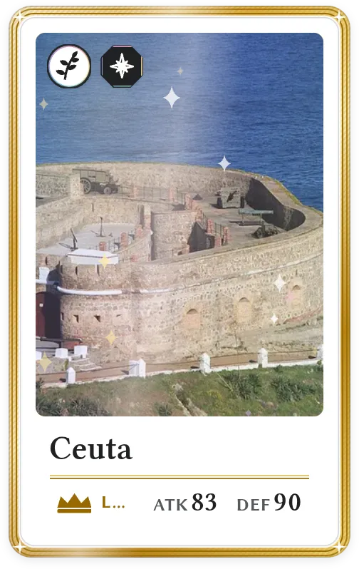 Ceuta, Legendary, ATK 83, DEF 90