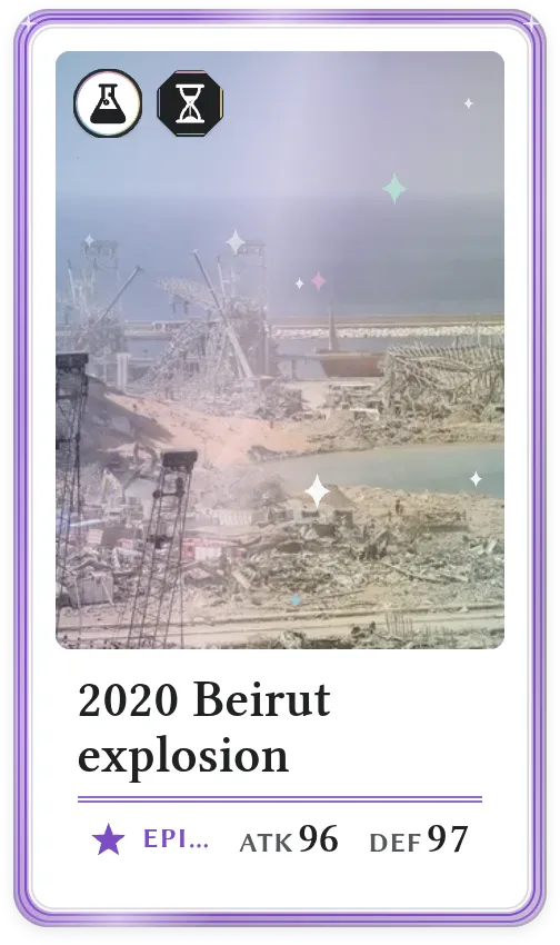 2020 Beirut explosion, Epic, ATK 96, DEF 97