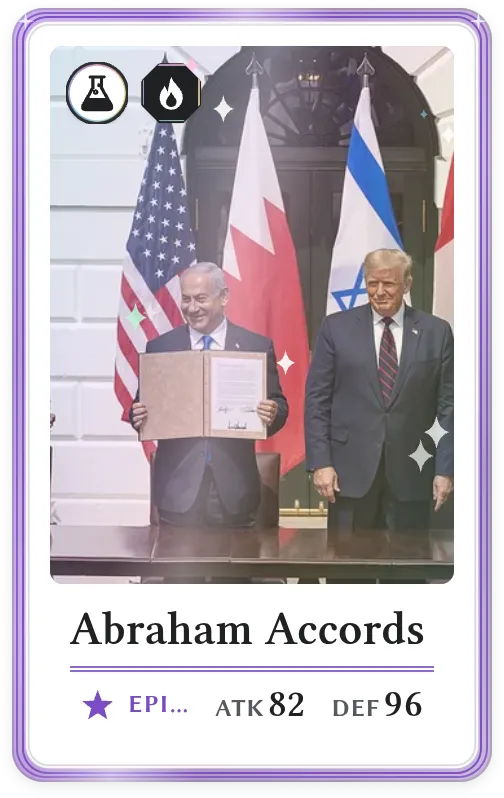 Abraham Accords, Epic, ATK 82, DEF 96
