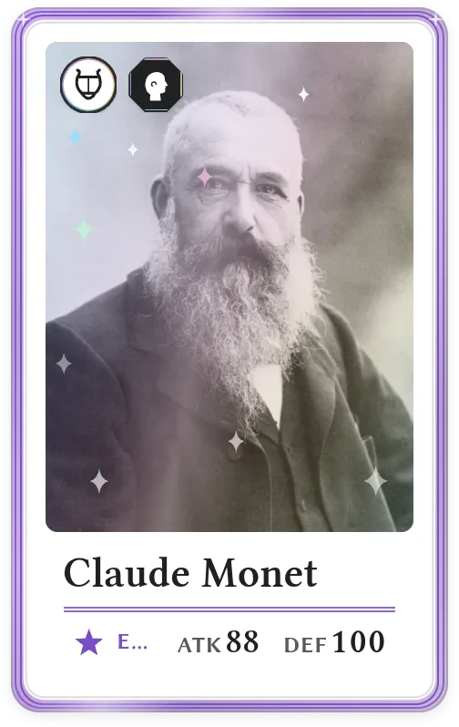 Claude Monet, Epic, ATK 88, DEF 100