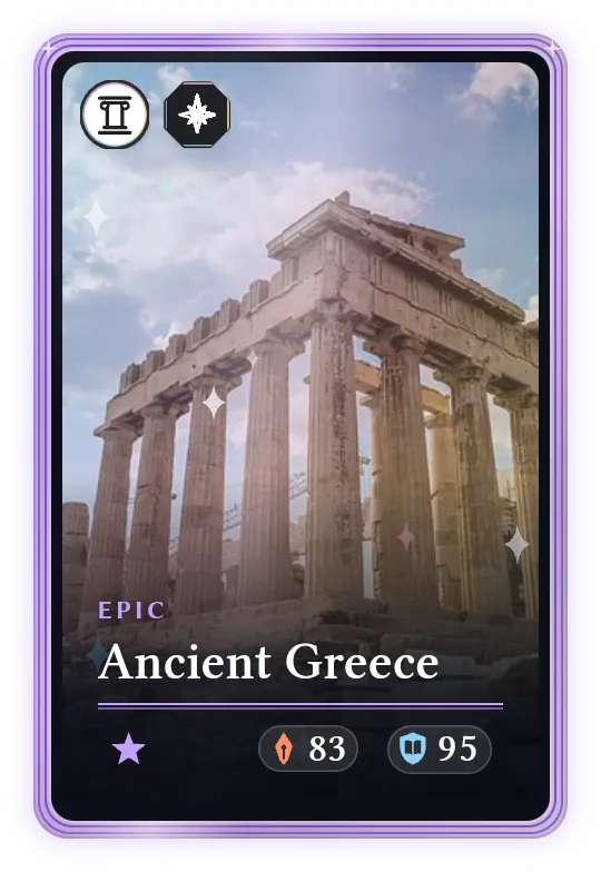 Ancient Greece, Epic, ATK 83, DEF 95