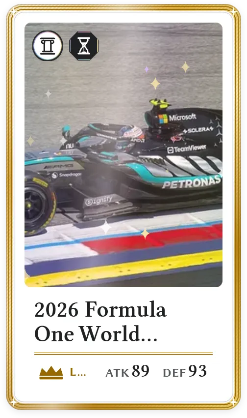 2026 Formula One World Championship, Legendary, ATK 89, DEF 93
