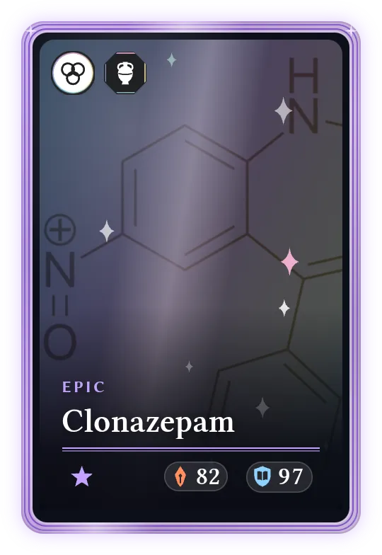 Clonazepam, Epic, ATK 82, DEF 97