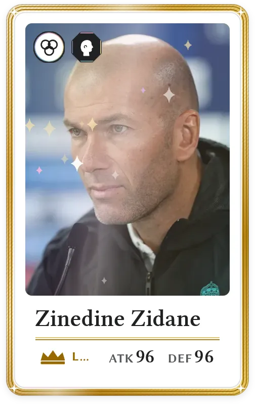 Zinedine Zidane, Legendary, ATK 96, DEF 96