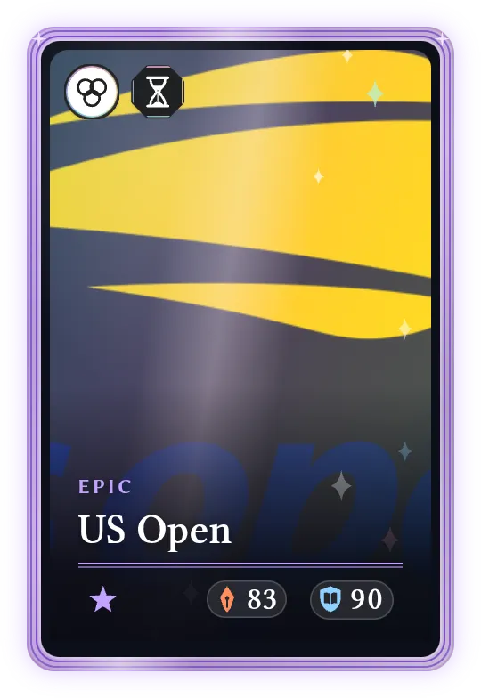 US Open, Epic, ATK 83, DEF 90
