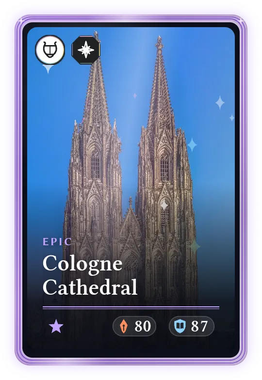 Cologne Cathedral, Epic, ATK 80, DEF 87