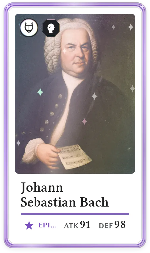 Johann Sebastian Bach, Epic, ATK 91, DEF 98