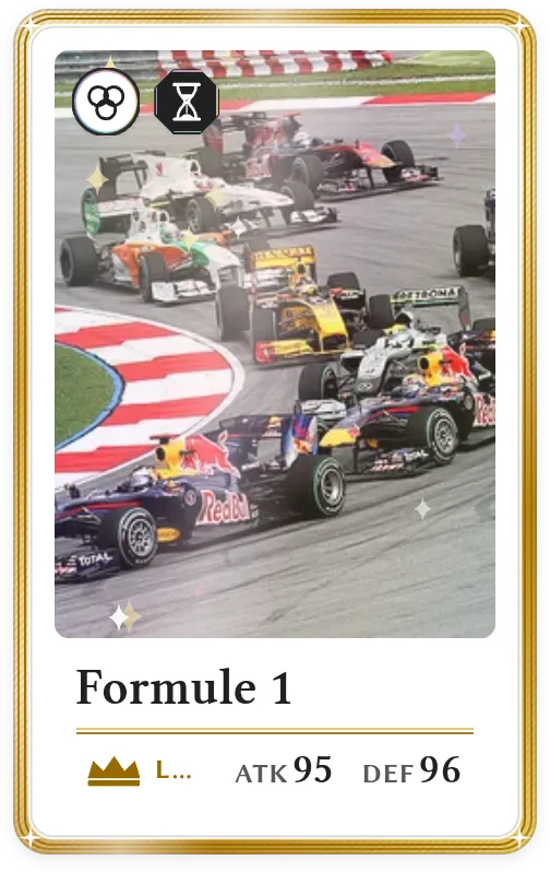 Formule 1, Légendaire, ATK 95, DEF 96