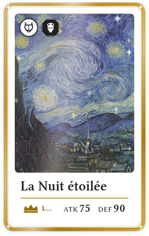 La Nuit étoilée, Légendaire, ATK 75, DEF 90