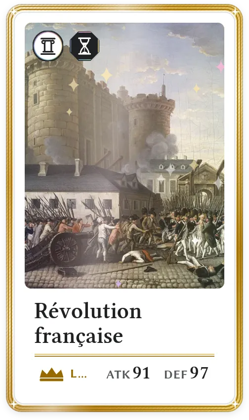 Révolution française, Légendaire, ATK 91, DEF 97