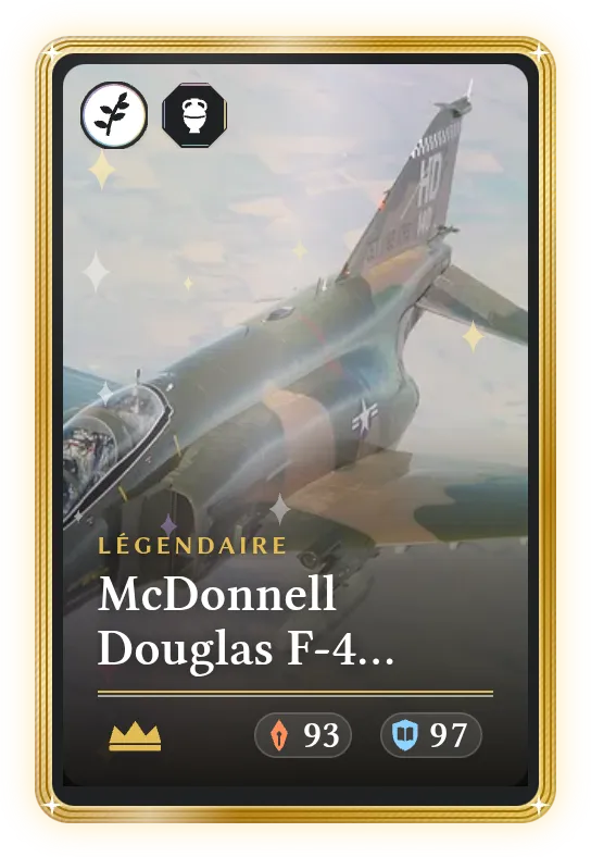 McDonnell Douglas F-4 Phantom II, Légendaire, ATK 93, DEF 97
