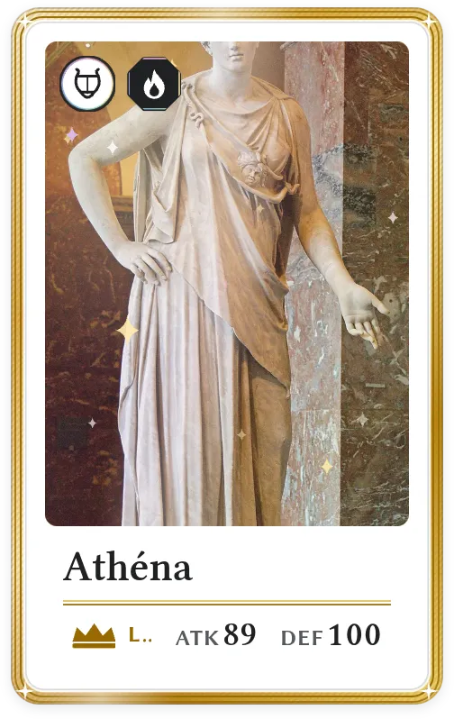Athéna, Légendaire, ATK 89, DEF 100