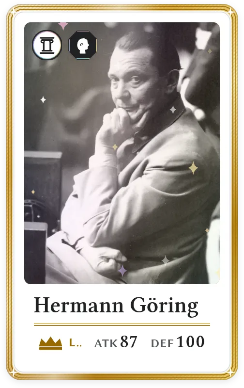 Hermann Göring, Légendaire, ATK 87, DEF 100