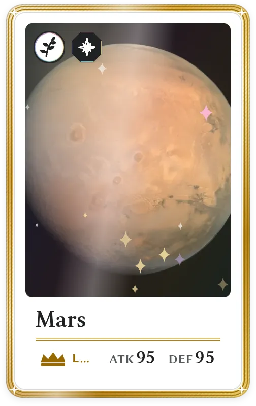 Mars, Légendaire, ATK 95, DEF 95