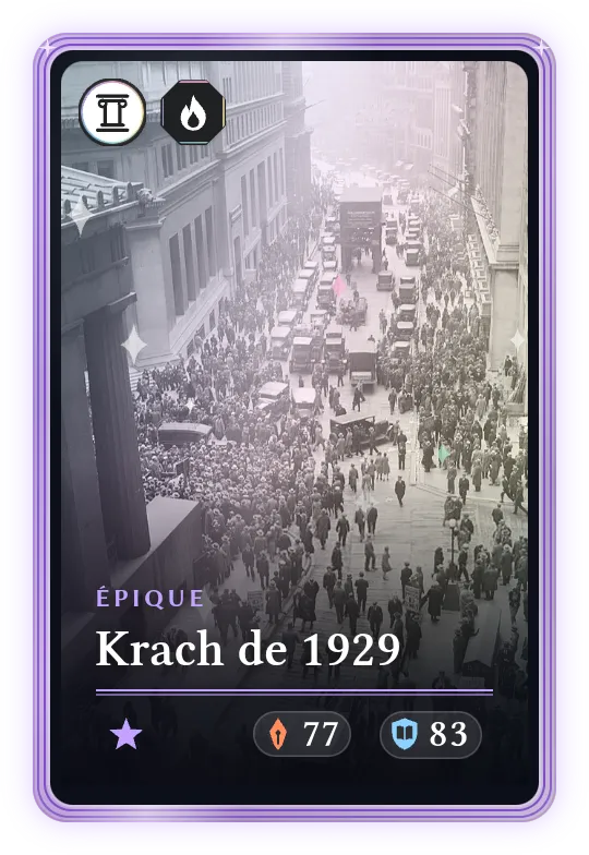 Krach de 1929, Épique, ATK 77, DEF 83