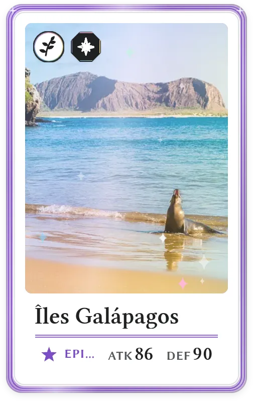 Îles Galápagos, Épique, ATK 86, DEF 90