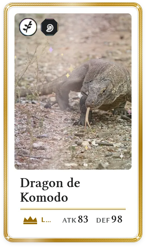 Dragon de Komodo, Légendaire, ATK 83, DEF 98