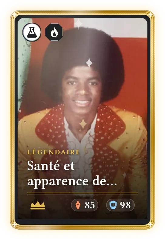 Santé et apparence de Michael Jackson, Légendaire, ATK 85, DEF 98