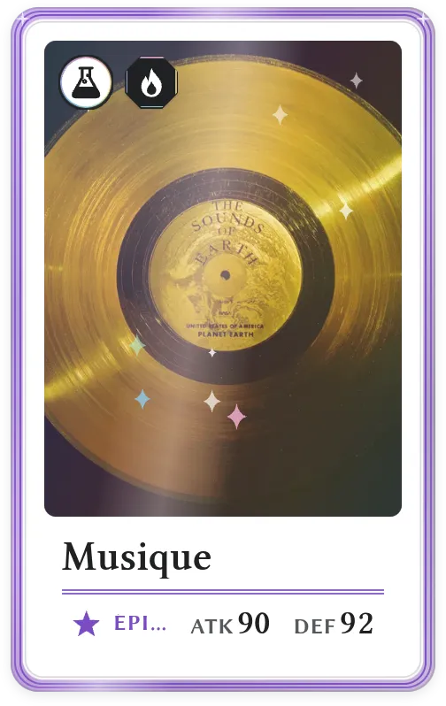 Musique, Épique, ATK 90, DEF 92