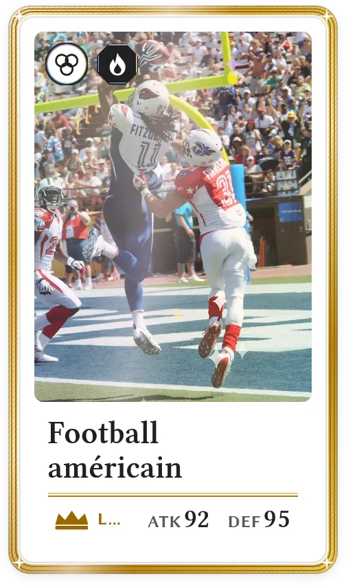 Football américain, Légendaire, ATK 92, DEF 95