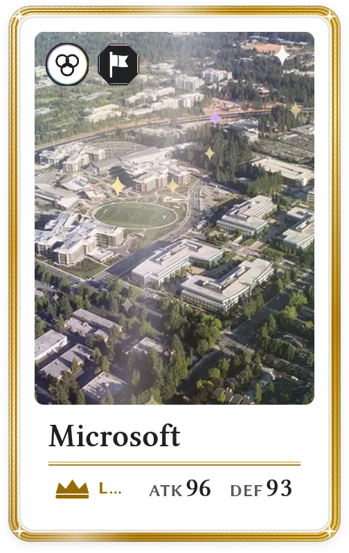 Microsoft, Légendaire, ATK 96, DEF 93