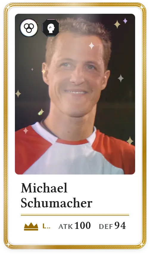 Michael Schumacher, Légendaire, ATK 100, DEF 94
