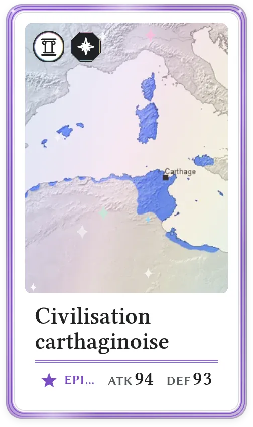 Civilisation carthaginoise, Épique, ATK 94, DEF 93