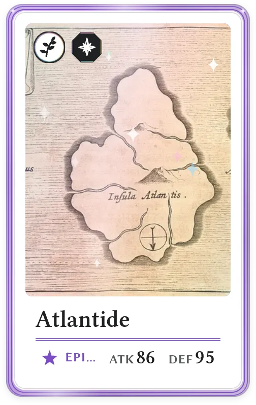 Atlantide, Épique, ATK 86, DEF 95