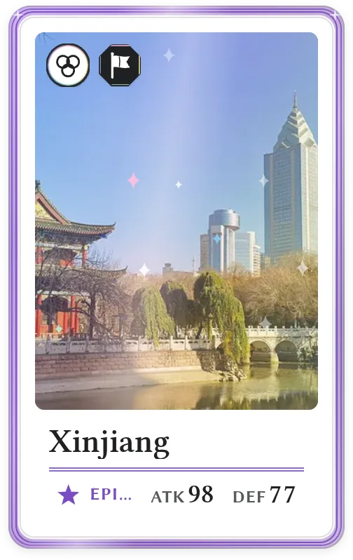 Xinjiang, Épique, ATK 98, DEF 77