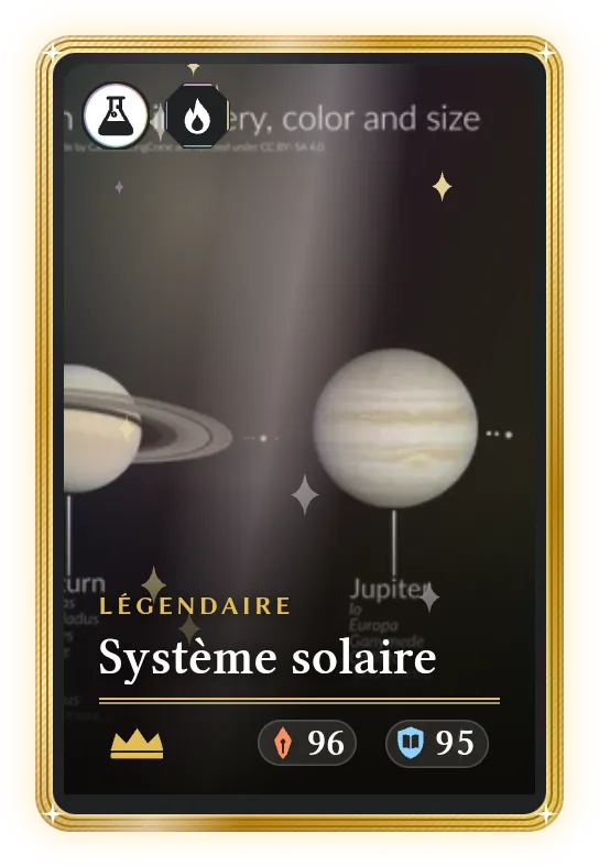 Système solaire, Légendaire, ATK 96, DEF 95