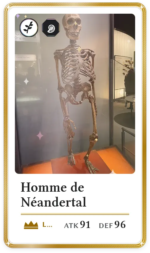 Homme de Néandertal, Légendaire, ATK 91, DEF 96