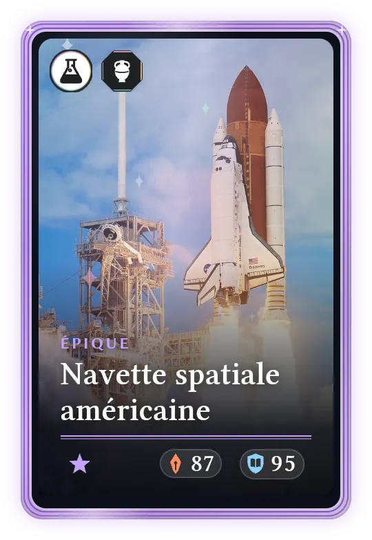 Navette spatiale américaine, Épique, ATK 87, DEF 95