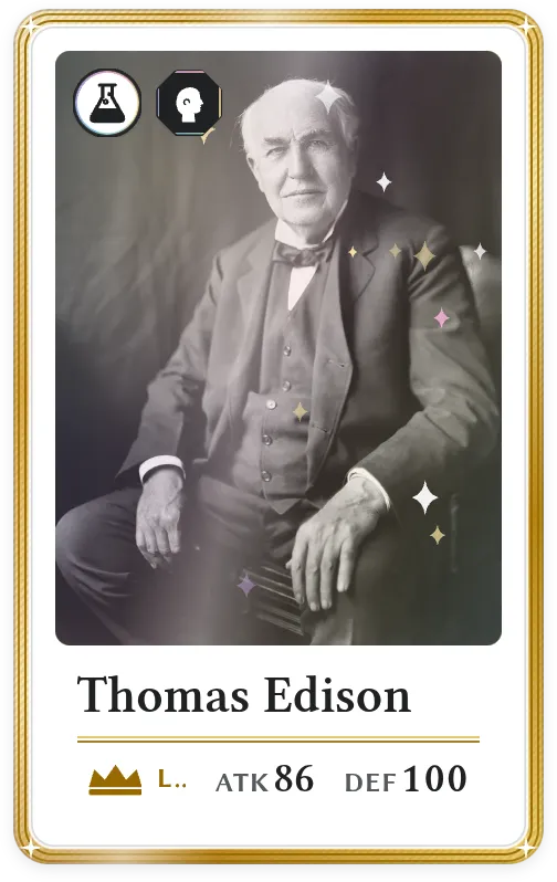 Thomas Edison, Légendaire, ATK 86, DEF 100