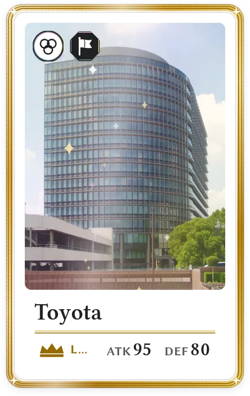 Toyota, Légendaire, ATK 95, DEF 80