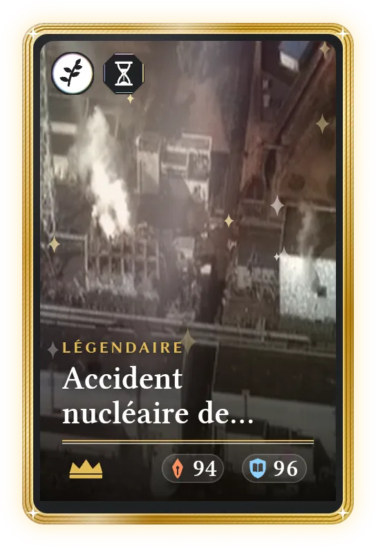 Accident nucléaire de Fukushima, Légendaire, ATK 94, DEF 96