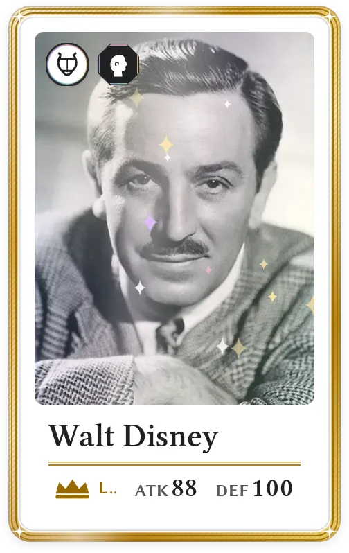 Walt Disney, Légendaire, ATK 88, DEF 100