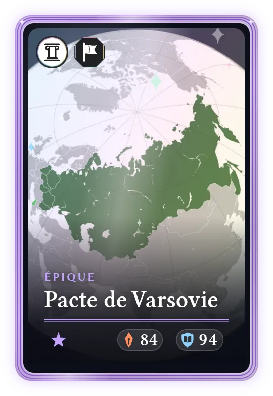 Pacte de Varsovie, Épique, ATK 84, DEF 94