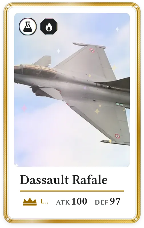 Dassault Rafale, Légendaire, ATK 100, DEF 97
