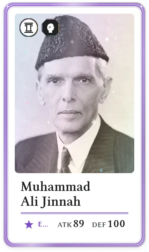 Muhammad Ali Jinnah, Épique, ATK 89, DEF 100