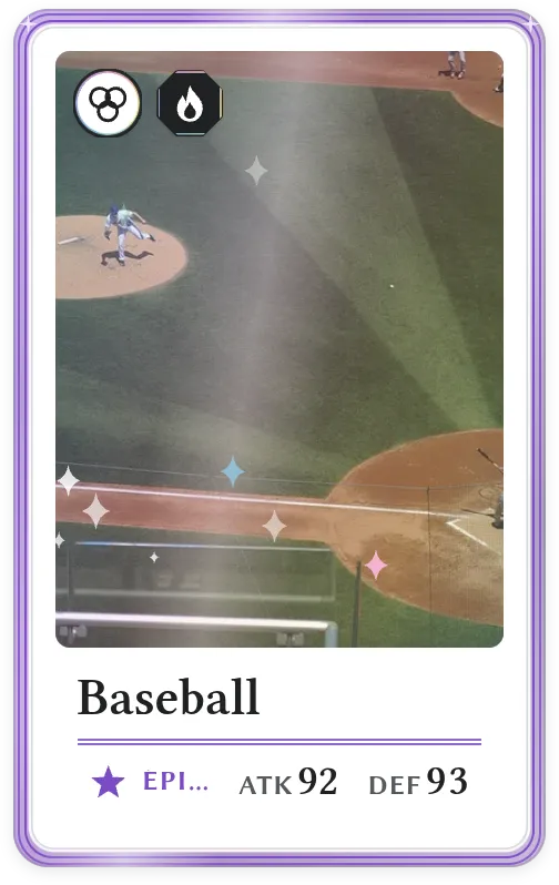 Baseball, Épique, ATK 92, DEF 93