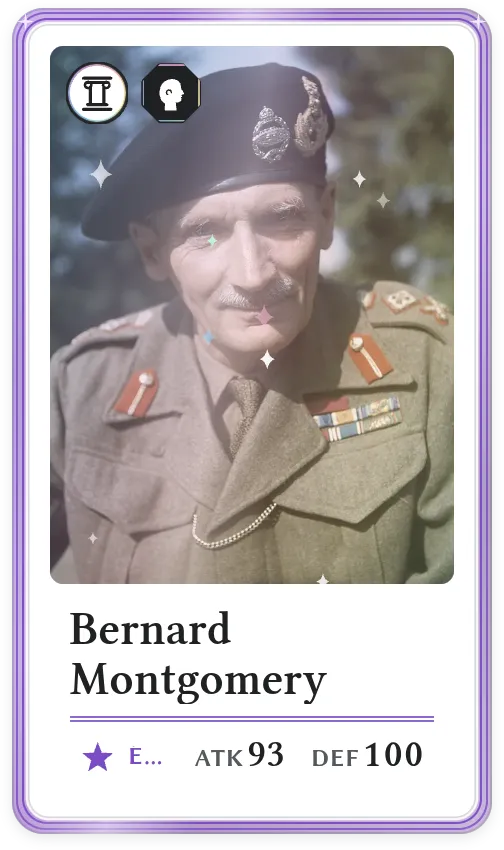 Bernard Montgomery, Épique, ATK 93, DEF 100