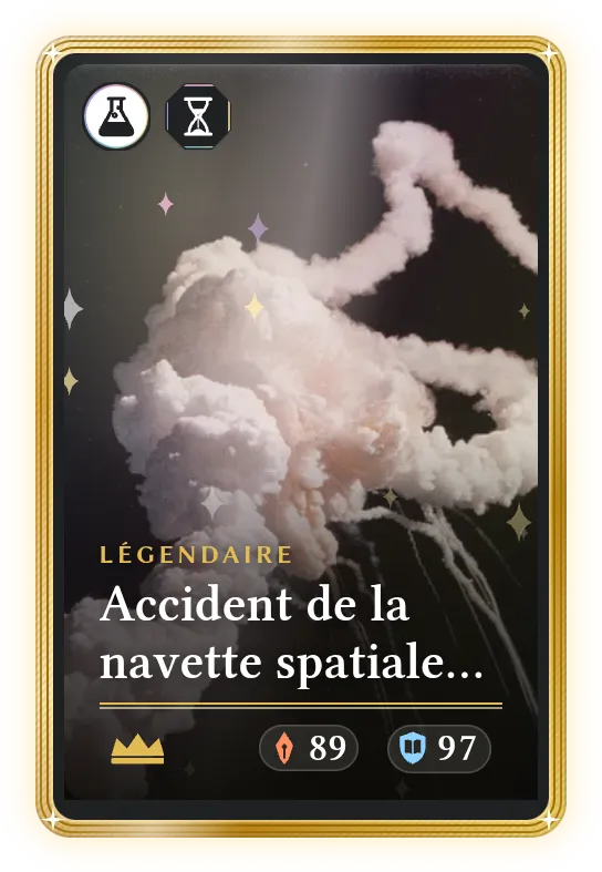 Accident de la navette spatiale Challenger, Légendaire, ATK 89, DEF 97